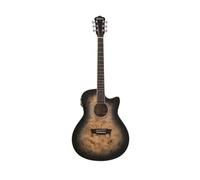 Washburn Deep Forest Burl Ace Black Fade Electric Acoustic Guitar