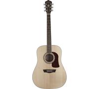 Washburn HD10S 6 String Acoustic Guitar, Natural Gloss