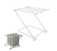 Washcloth Drying Rack, Home Kitchen Countertop Dishcloth Drying Rack Z Type 3 Arms Folding Dishcloth Holder Towel Bar Rack(Grey)
