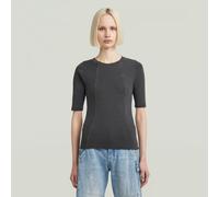 G-star Washed A Line Slim Fit Short Sleeve T-shirt Grey 2XS Woman