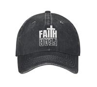 Washed Baseball Cap Faith Over Fear Summer Hip Hop Hats for Unisex Men y2k Funny Running Hippie Sun Snapback Cap Cotton,for All Seasons