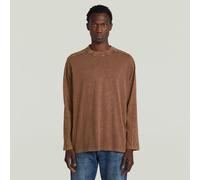 Washed Boxy T-Shirt - Brown - Men M