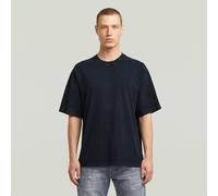 Washed Boxy T-Shirt - Dark blue - Men XXL