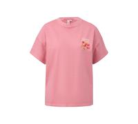 Washed Boyfriend Shirt with Large Back Print Women's QS Rose XS