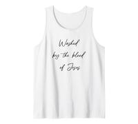 Washed by The Blood Jesus Christ Faith Christ Saved Tank Top