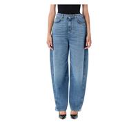 Washed Cocoon Jeans - female - Givenchy - Loose Fit Jeans - Blue - W27 - Jeans W27