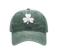 Washed Cotton Unstructured Baseball Cap for Men and Women Retro Classic Dad Cap La Cap Black Girls, Black Green, One Size