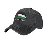 Washed Denim Palestine Flag Palestinian Baseball Cap Men Black Vintage Cotton Hat Unisex Dad Trucker Hats Women