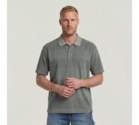 Washed Jacquard Relaxed Polo - Green - Men S