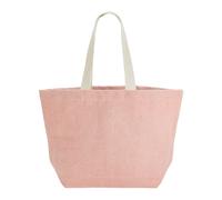 Washed Jute Beach Soft Touch Tote Bag Westford Mill Light Pink One Size
