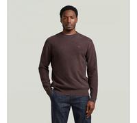Washed Knit Pullover - Brown - Men M