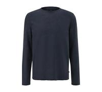 Washed Knit Pullover with Rolled Hem QS Bleu M