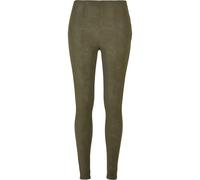 Washed leather Trousers for women Urban Classics Vert XL