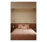 Washed Linen Duvet Cover Dusty Pink 220x240