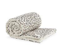 Washed linen quilt Leopard 90x190
