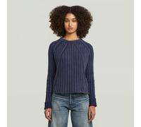 Washed Loose Knit - Dark blue - Women XL