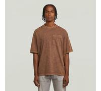 G-star Washed Pocket Short Sleeve T-shirt Brown 2XL Men