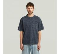 Washed Pocket T-Shirt - Dark blue - Men S