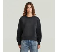 Washed Relaxed Sweater - Black - Women XS