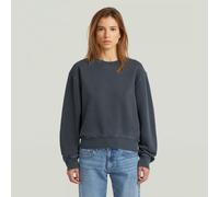 Washed Relaxed Sweater - Dark blue - Women XS