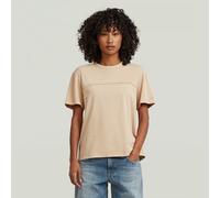Washed Seam T-Shirt - Beige - Women S