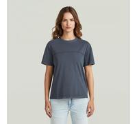Washed Seam T-Shirt - Dark blue - Women M