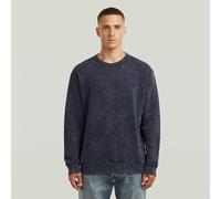 Washed Sweater - Dark blue - Men M