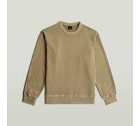 Washed Sweater Long Sleeve - Beige - Men L
