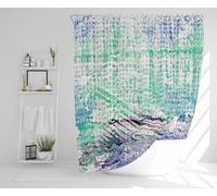 Washed Up Blue Shower Curtain Benjamin Tate Design Natural One Size