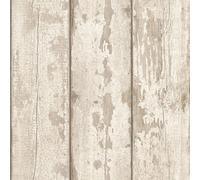 Arthouse | White Washed Wood Wallpaper | Realistic Photographic Wood Effect Wallpaper | Light and Spacious Room Design | 1005 x 53cm