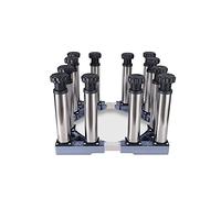 Washer Adjustable Washing Machine Base Upgraded Washing Machine Stand Adjustable Dryer Raiser 18.5-21.5cm Heavy Duty Fridge Freezer Stand Telescopic Cookers Anti-Vibration for Air