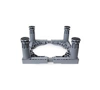 Washer Adjustable Washing Machine Base Upgraded Washing Machine Stand Dryer Raised Base 4/8/12 Feet Holder Stand Adjustable Dryer Roller Floor Trays 18.5-21.5cm Freezer Furniture Bear Load 4