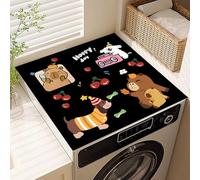 Washer And Dryer Cover For The Top,Non-Slip Quick-Drying Laundry Machine Topper Mat Pad,Scratch-Resistant,Super Absorbent,Easy To Clean Cover For Laundry Room And Kitchen (Animal, 40 x50 cm)