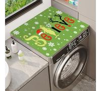 Washer And Dryer Cover For Top Non-Slip Washing Machine Top Protector Mat Dust-Proof Machine Washer And Dryer Top Cover Mat Washers Refrigerator Home Kitchen Laundry Room (Color 4,60 x60 cm)