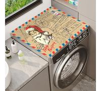 Washer And Dryer Cover For Top Non-Slip Washing Machine Top Protector Mat Dust-Proof Machine Washer And Dryer Top Cover Mat Washers Refrigerator Home Kitchen Laundry Room (Color 5,60 x50 cm)