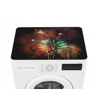 Washer And Dryer Covers For The Top 23.6""X19.7"" Dryer Top Protector Mat | Non Slip Quick-Dry Splendid Fireworks Washing Machine Dust Cover Pad For Laundry Room Kitchen Home Decor