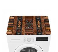Washer And Dryer Covers For The Top 23.6""X19.7"" Dryer Top Protector Mat | Non Slip Quick-Dry Traditional African Design Pattern Washing Machine Dust Cover Pad For Laundry Room Kitchen Home Decor