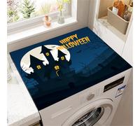Washer And Dryer Top Protector Mat Halloween Pumpkins Print Non-Slip Washing Machine Cover Protector Absorbent Drying Diatomaceous Mat For Home Kitchen Laundry Room Pet Carpet (Color 4,60x60cm)