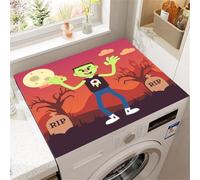 Washer And Dryer Top Protector Mat Halloween Pumpkins Print Non-Slip Washing Machine Cover Protector Absorbent Drying Diatomaceous Mat For Home Kitchen Laundry Room Pet Carpet (Color 6,50x60cm)