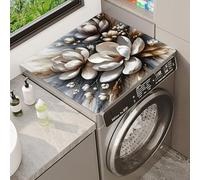 Washer And Dryer Top Protector Mat Purple Starry Night Floral Animal Pattern Anti Slip Washer Top Protector Quick Dry Washing Machine Top Cover Mat Absorbent Washer Top Cover (Color 4,60 x60 cm)