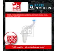 Washer Bottle / Tank fits SKODA FABIA 1.9D 99 to 10 Water 6Q0955453J Febi New