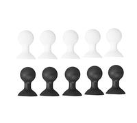 Washer Door Prop Stopper Washing Machine Door Holder Universal Strong Suction Cup Rubber Door Support for Front Load Washer Black White 4.5x3cm 10PCS