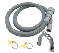 Washer Drain Hose Kit - PVC Thickened Dishwasher Drain Hoses Replacement | Grey Universal Flexible Washer Hoses, 20mm 24mm 30mm 38mm Trimming Interfaces Hose Set For Home Appliances