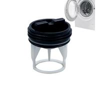 Washer Drain Outlet Seal Cover Drain Pump Fluff Filter Replacement Seal | Drain Outlet Prevent Water Spills Leaks Filter Debris Replacement Drain Pump Part for Laundry Washing Machine Acces