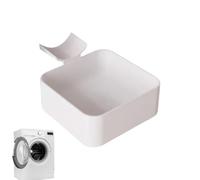 Washer Drip Pan, Leak Proof Water Catch Tray for Front Load Washing Machine, Washing Machine Drain Funnel, Easy Install Under Drain Filter, Floor Spills & Damage for Basement Garage