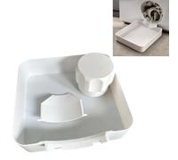 Washer Drip Pan, Washing Machine Drain Funnel, Anti-Overflow Drum-Type Washing Machine Water Collection Tray, Leak-Proof Tight Fit Easy Install, for Basement Apartment Mobile Home