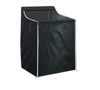 Washer Dryer Cover for Top-loading Machine UCARE Waterproof Protective Top Front Loader Cover with Zippers 29.5 * 28.7 * 34.6/43in (Black)