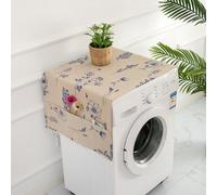 Washer Dryer Covers for Top, Washing Machine Covers with 6 Storage Bags, Home and Kitchen Universal Appliance Cover for Washer, Dryer, Fridge & Microwave