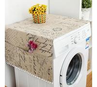 Washer Dryer Covers for Top, Washing Machine Covers with 6 Storage Bags, Home and Kitchen Universal Appliance Cover for Washer, Dryer, Fridge & Microwave