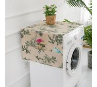 Washer Dryer Covers for Top, Washing Machine Covers with 6 Storage Bags, Home and Kitchen Universal Appliance Cover for Washer, Dryer, Fridge & Microwave